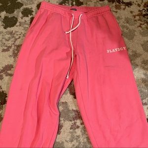 Playboy pink sweatpants size M